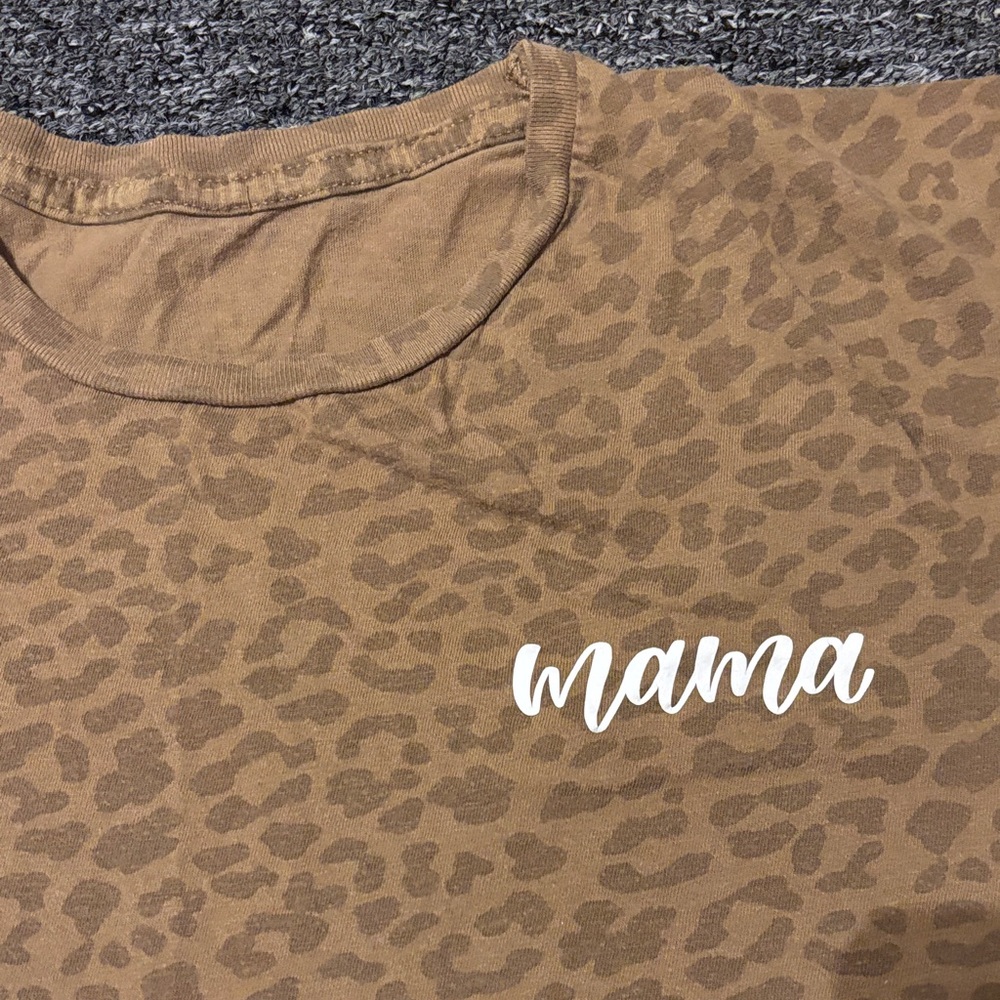Leopard Print 'Mama' T-Shirt - Picture 2 of 2